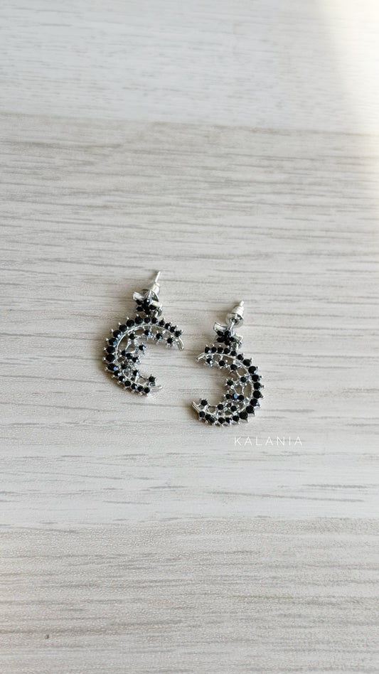 AROS LUNA ESTRELLA PLATEADO