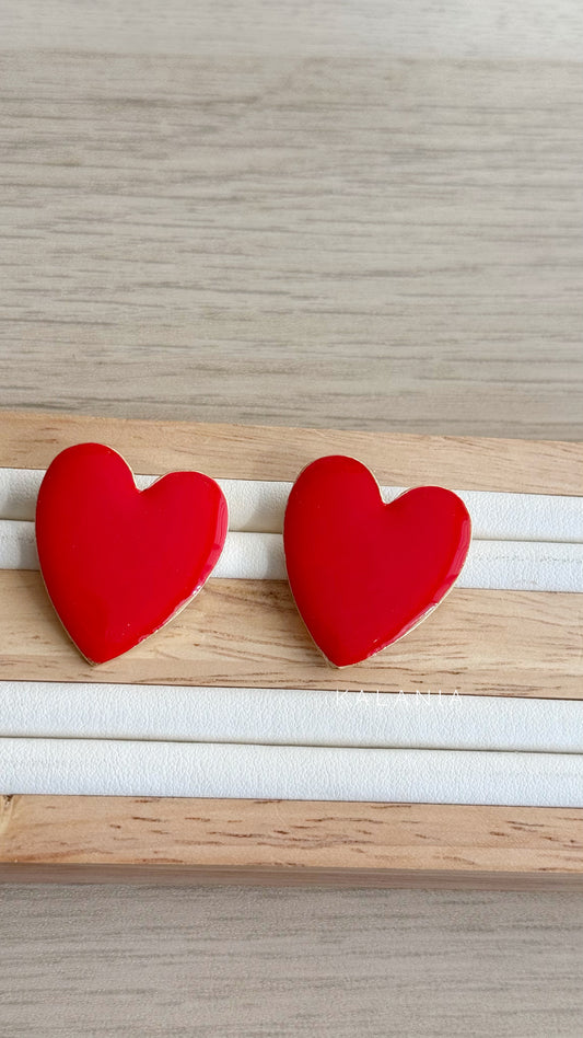 AROS CORAZÓN ROJO