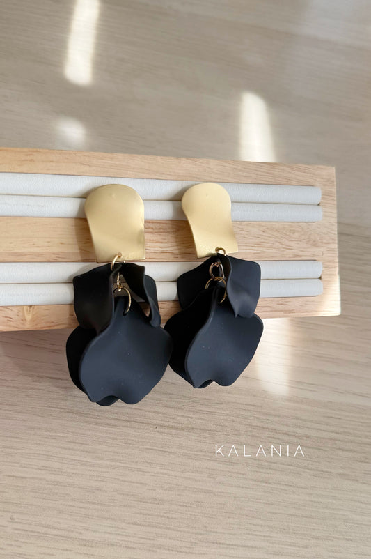 AROS PETALOS NEGRO