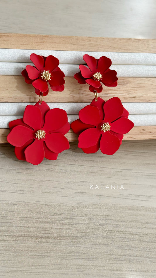 AROS FLOR ROJO