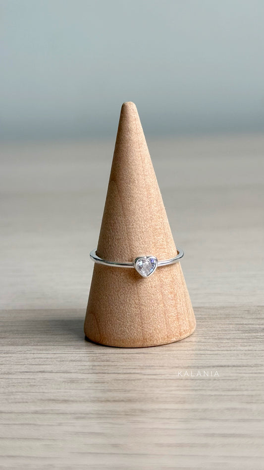 ANILLO MINI CORAZÓN CIRCÓN