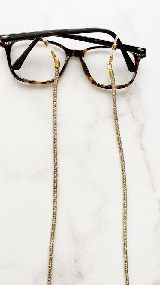 STRAPS DE LENTES METALIZADO GOLD