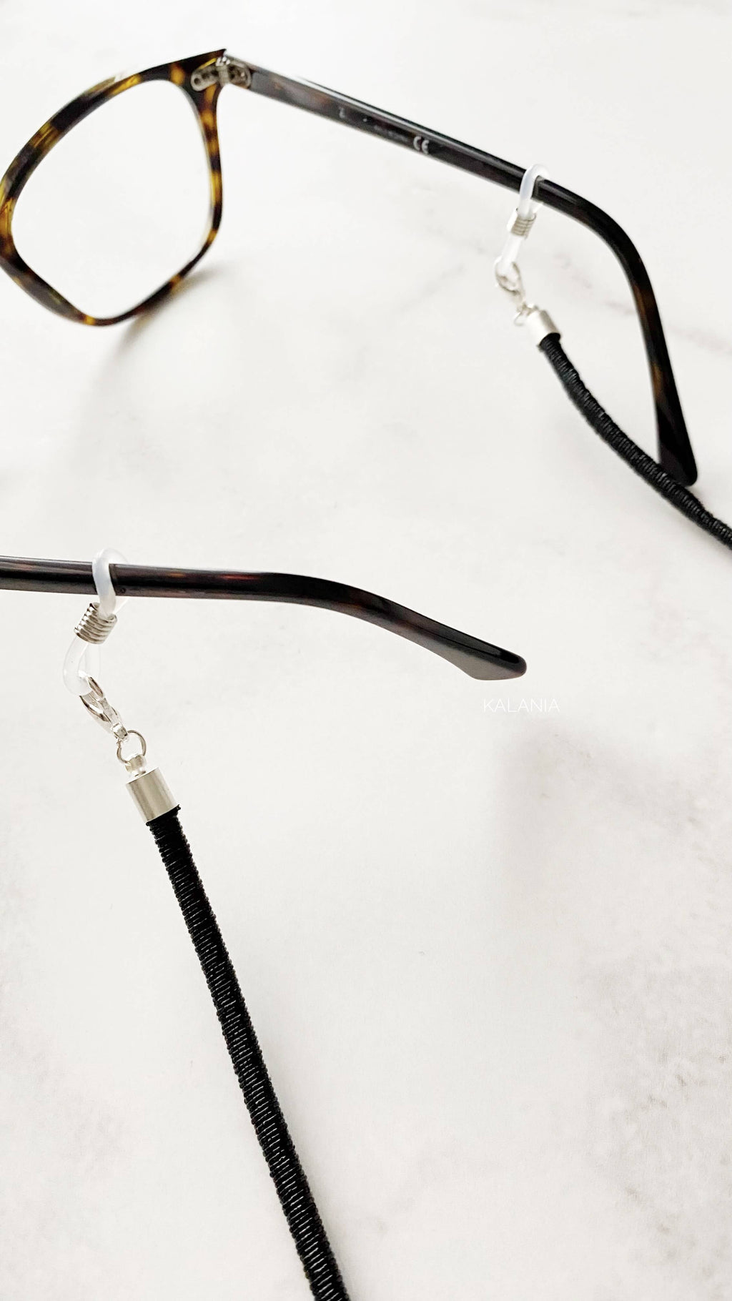 STRAPS DE LENTES METALIZADO NEGRO