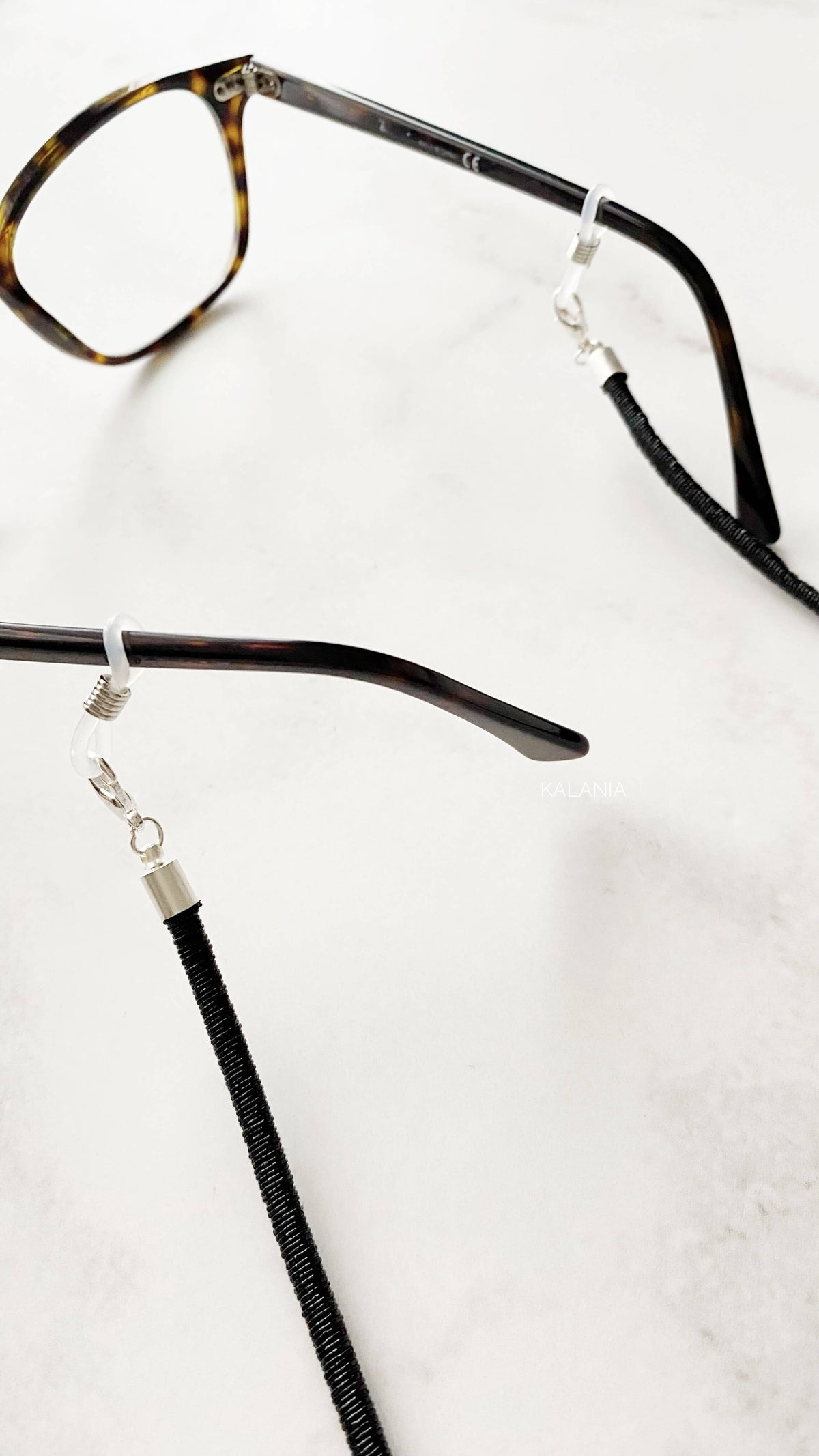 STRAPS DE LENTES METALIZADO NEGRO