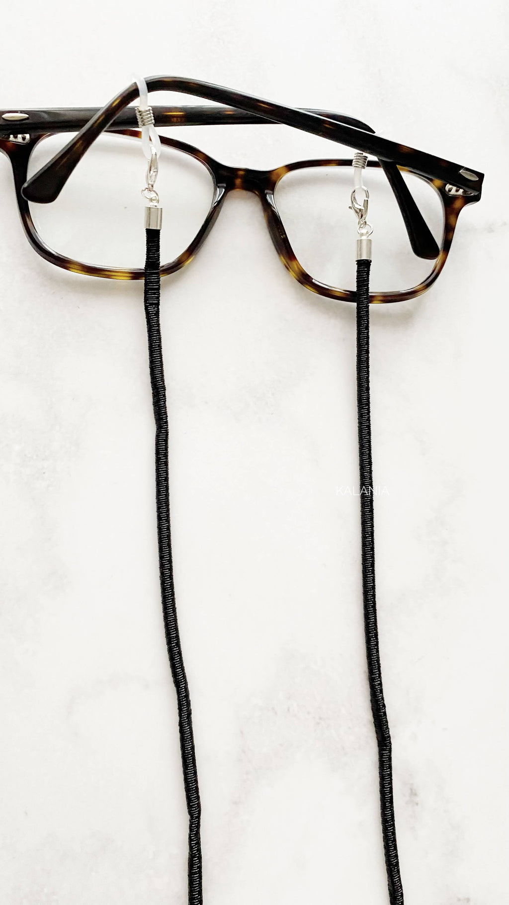 STRAPS DE LENTES METALIZADO NEGRO