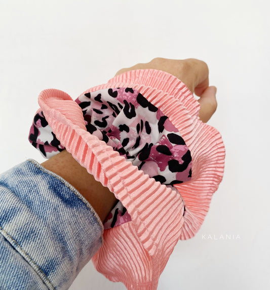 MAXI SCRUNCHIES PRINT ROSA