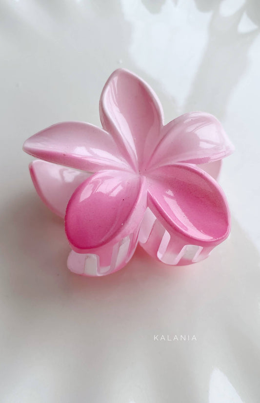 HAIR CLIPS FLORES HAWAIANA ROSADO MEDIANA