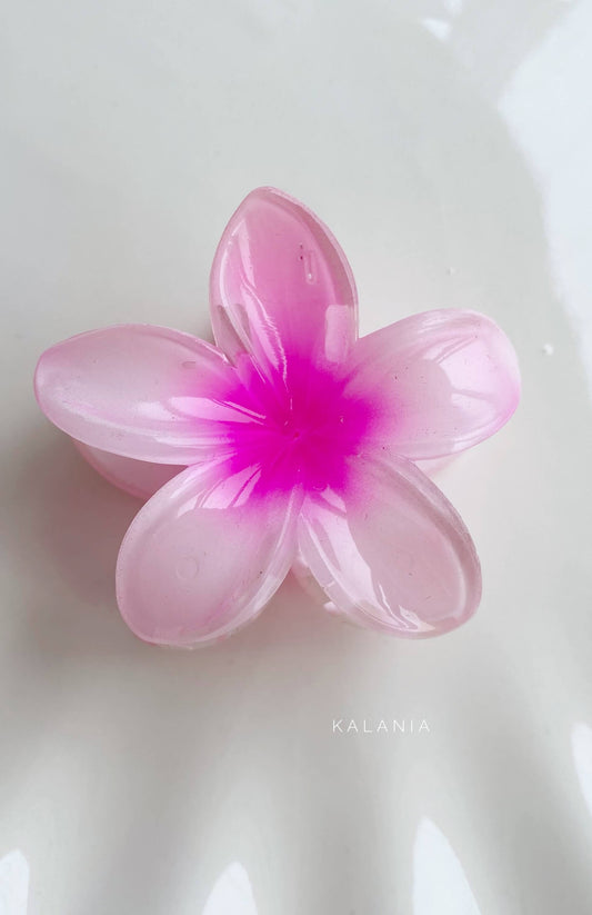 HAIR CLIPS FLORES HAWAIANA ROSADO II MEDIANA