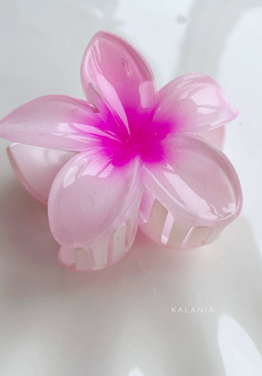 HAIR CLIPS FLORES HAWAIANA ROSADO II MEDIANA