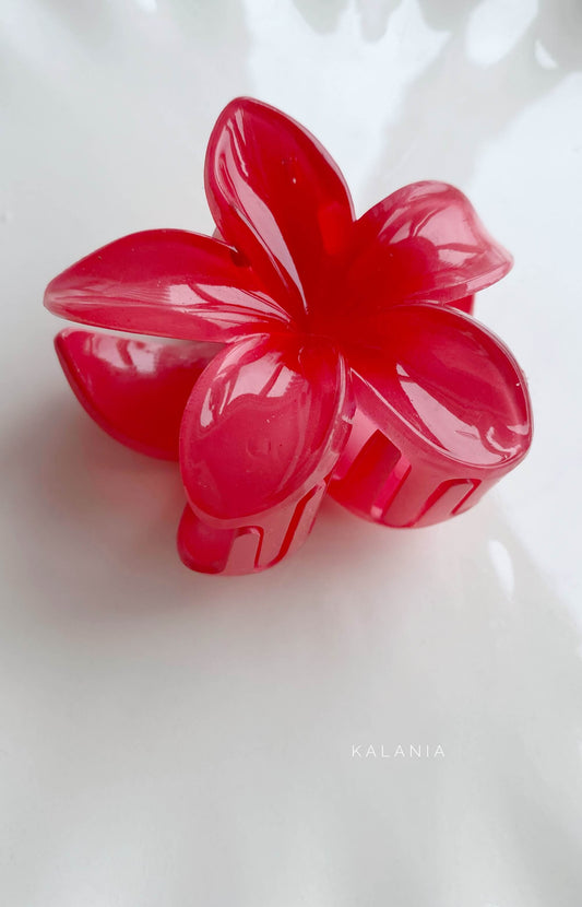 HAIR CLIPS FLORES HAWAIANA SANDIA MEDIANA