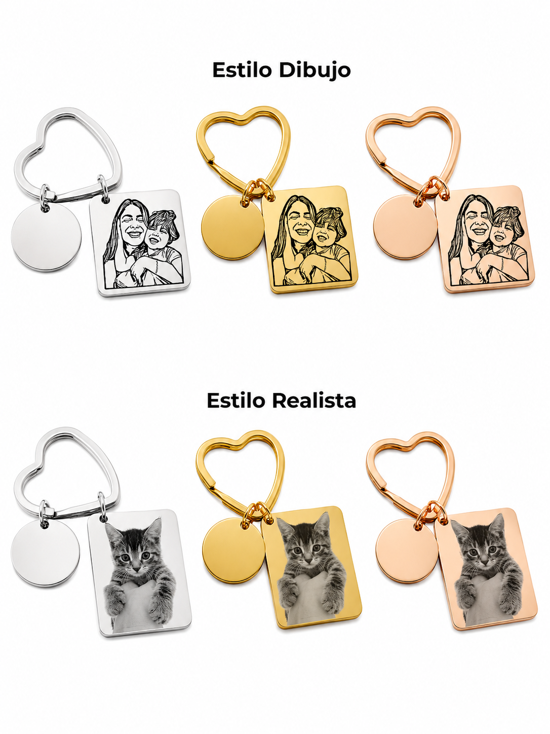 LLAVERO PERSONALIZADO CORAZÓN IMAGEN