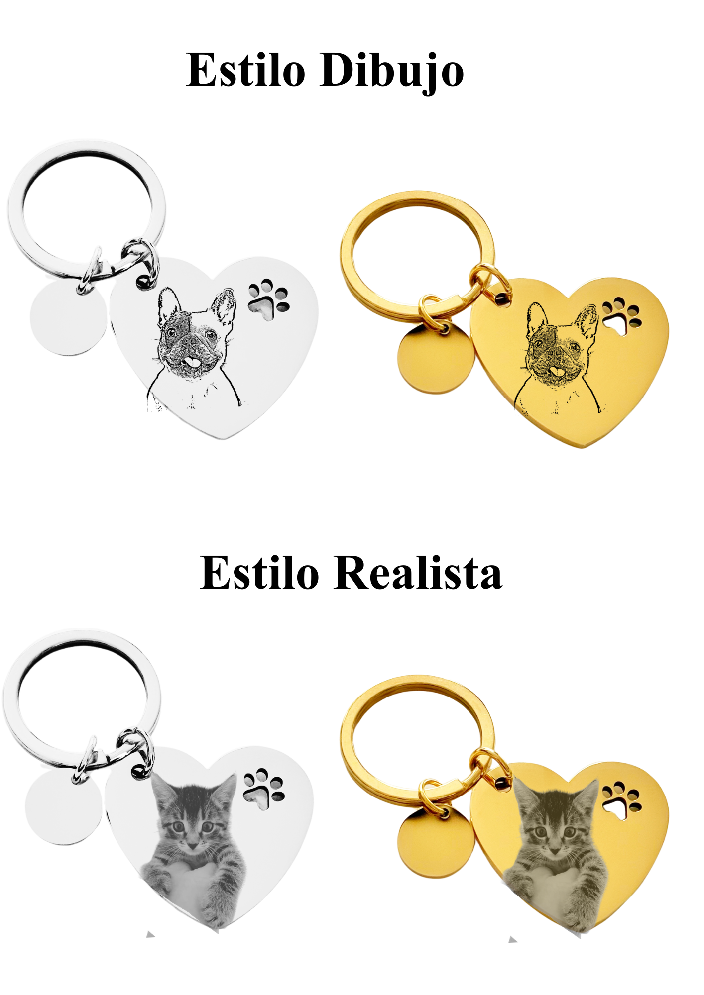 LLAVERO PERSONALIZADO HUELLA CORAZÓN II