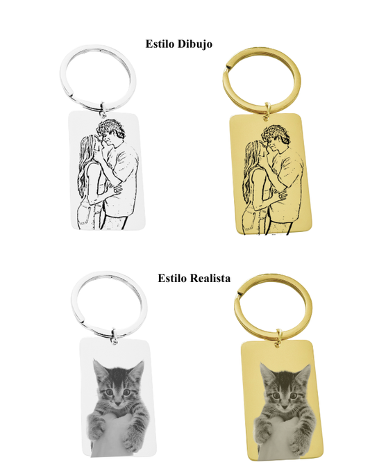 LLAVERO PERSONALIZADO RECTANGULAR