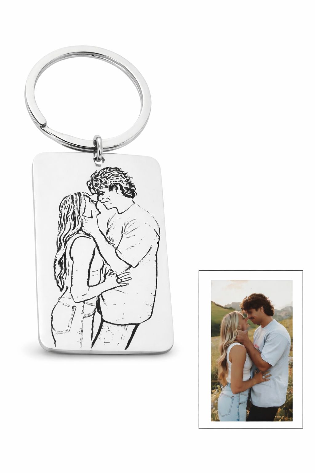 LLAVERO PERSONALIZADO RECTANGULAR
