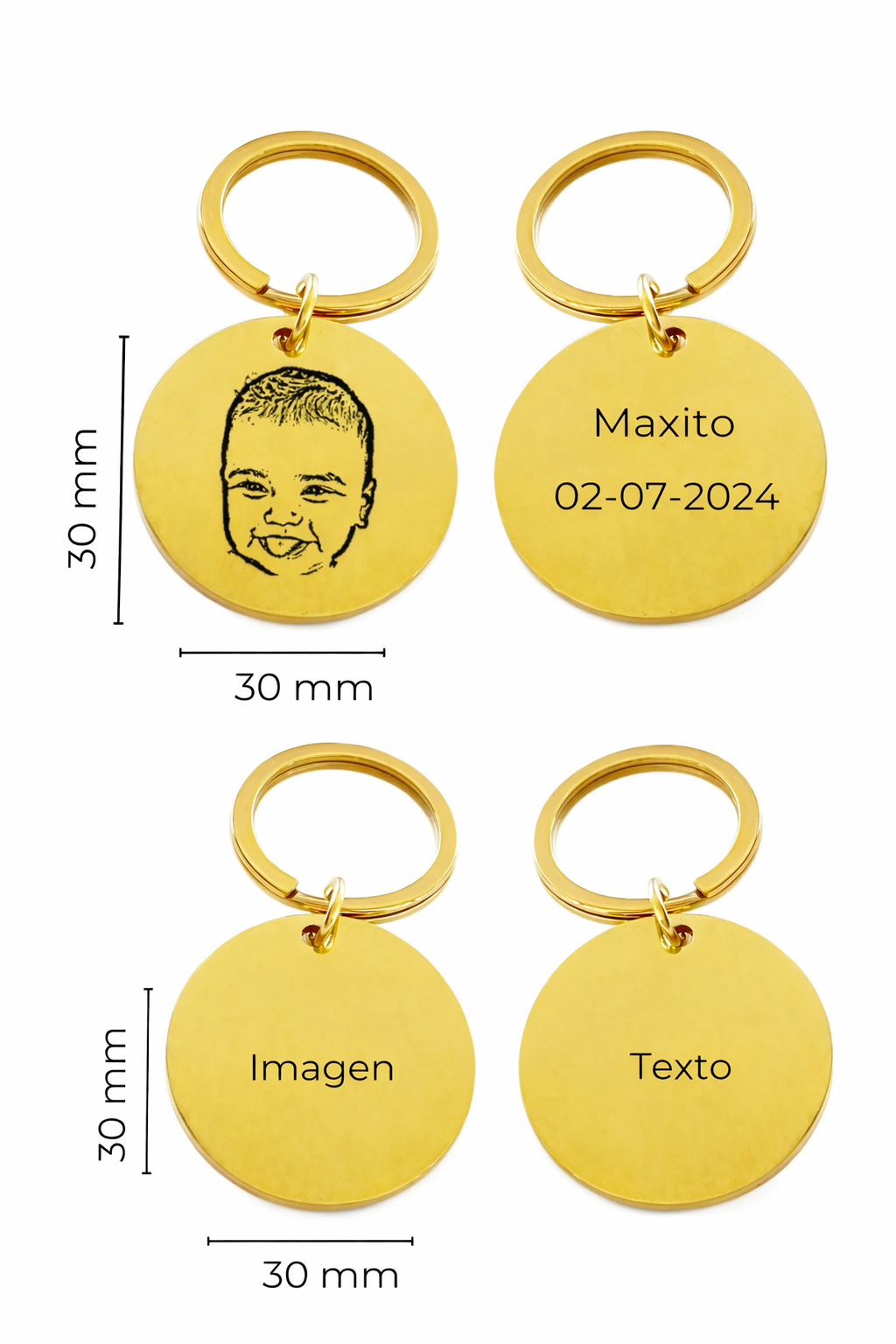LLAVERO PERSONALIZADO REDONDO