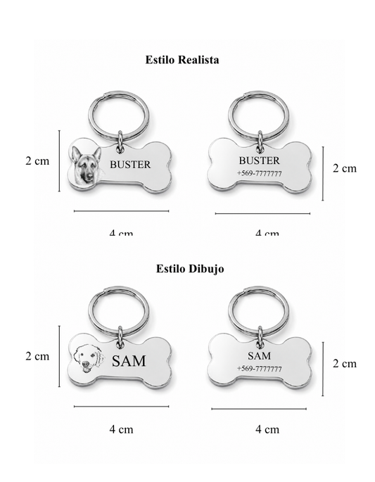LLAVERO PERRO PERSONALIZADO