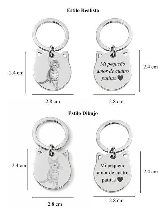 LLAVERO GATITO PERSONALIZADO