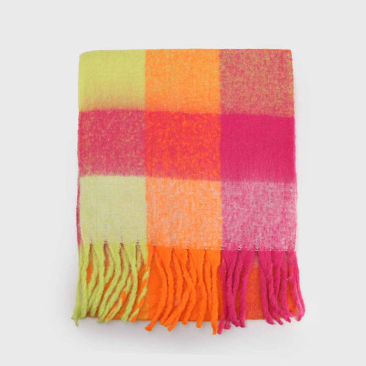 BUFANDA ALPACA CUADROS BB