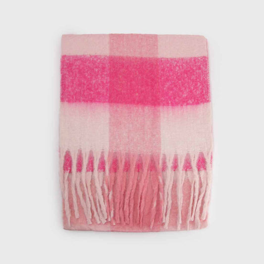 BUFANDA ALPACA CUADROS EE