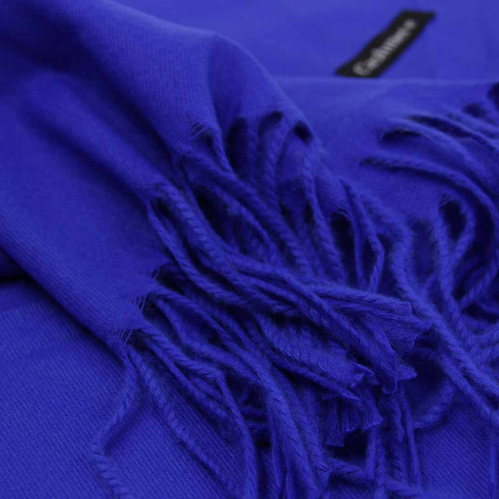 BUFANDA CASHMERE AZUL