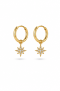 ARGOLLAS PEQUEÑAS ESTRELLITA 14MM DORADO
