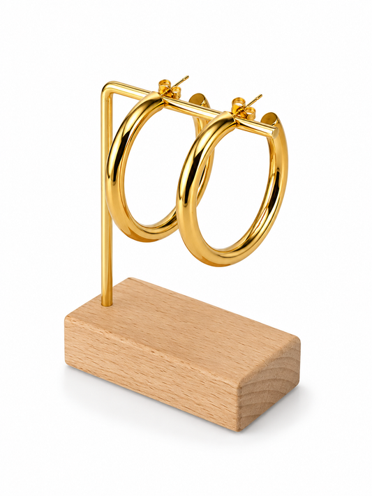 ARGOLLAS SEMI INFLADAS 45MM DORADO II