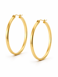 ARGOLLAS CUADRADAS 50MM DORADO
