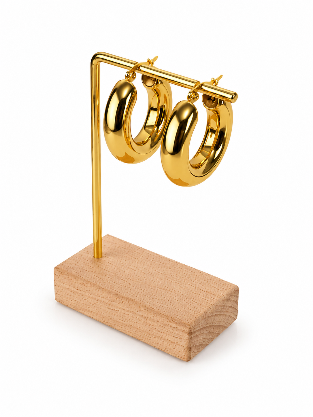 ARGOLLAS INFLADAS 30MM DORADO