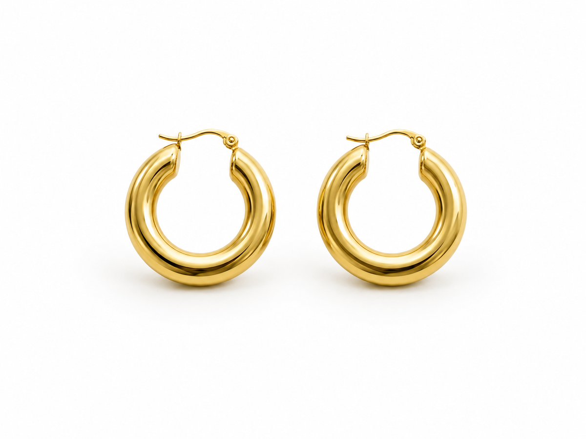 ARGOLLAS INFLADAS 30MM DORADO