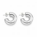 ARGOLLAS INFLADAS 30MM PLATEADO