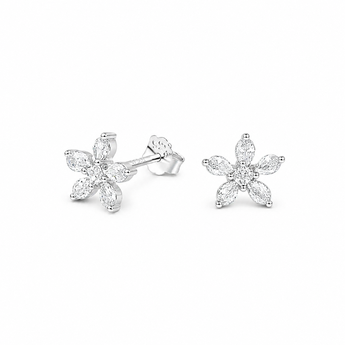 AROS CIRCÓN FLOR PLATA 925