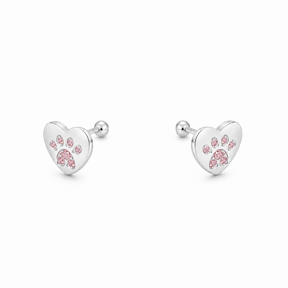 AROS TOPE CORAZÓN HUELLA CIRCÓN ROSADO PLATA 925