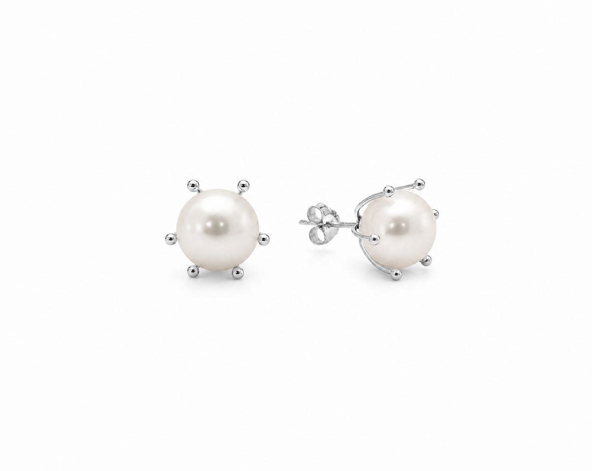 AROS PERLAS PLATA 925