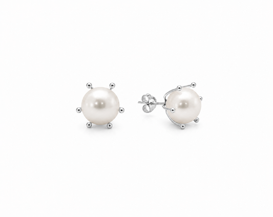 AROS PERLAS PLATA 925