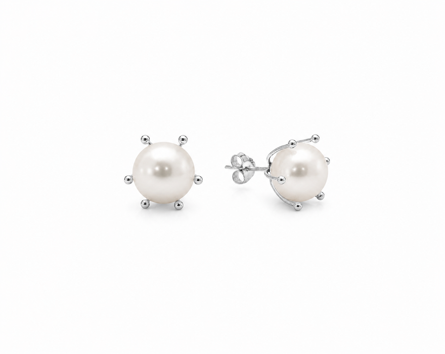 AROS PERLAS PLATA 925