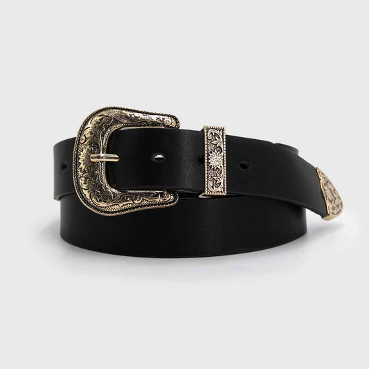 CINTURÓN BAS II NEGRO DORADO