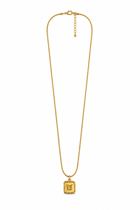 CADENA MARIPOSA DORADO