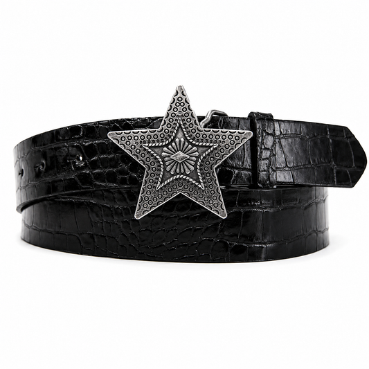CINTURÓN ESTRELLA NEGRO