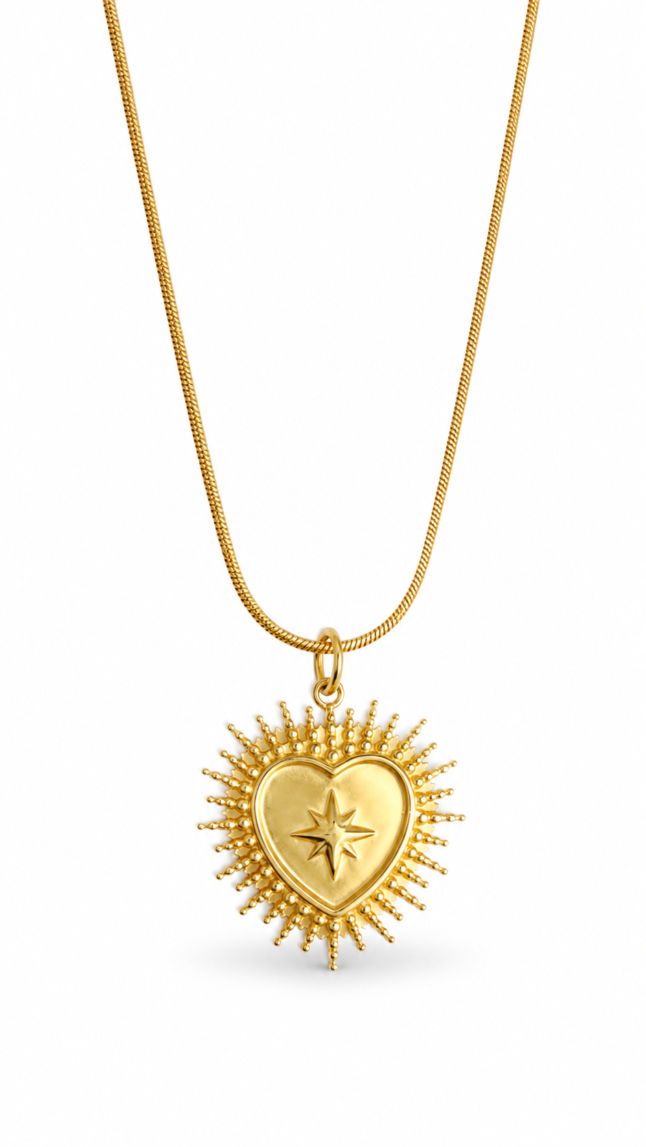 CADENA CORAZÓN DORADO