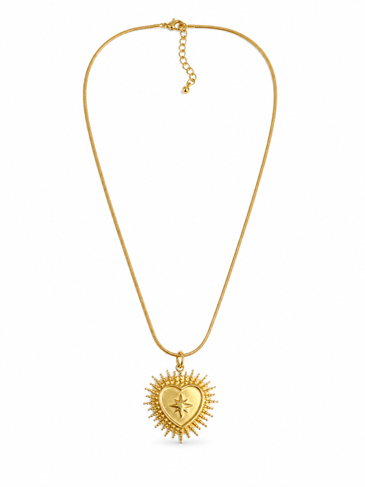 CADENA CORAZÓN DORADO