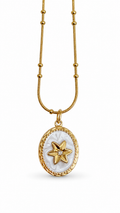 CADENA ESTRELLA DORADO BLANCO