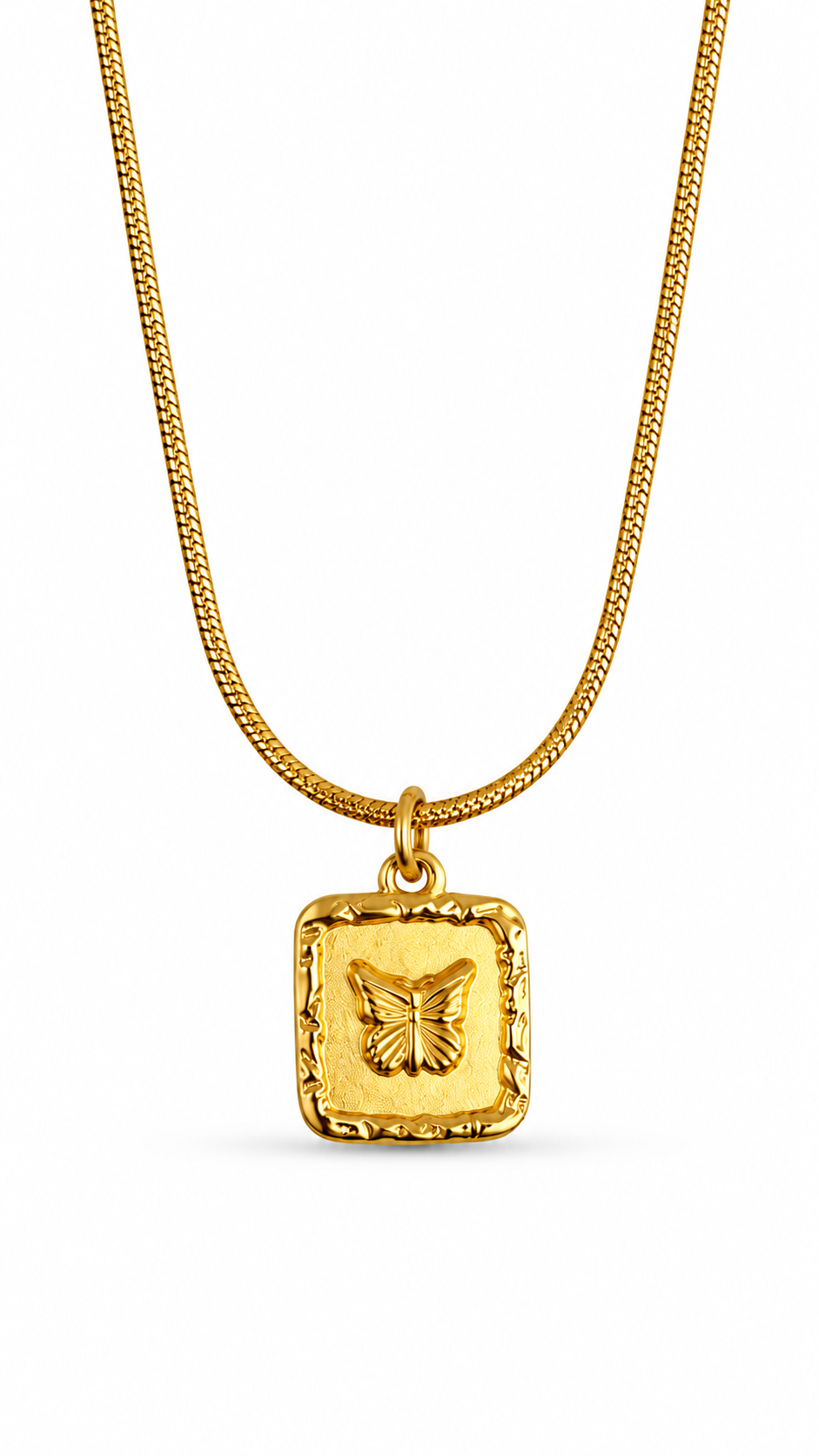 CADENA MARIPOSA DORADO