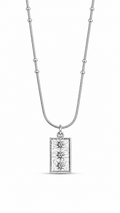 CADENA DESTELLO ESTRELLA  PLATEADO