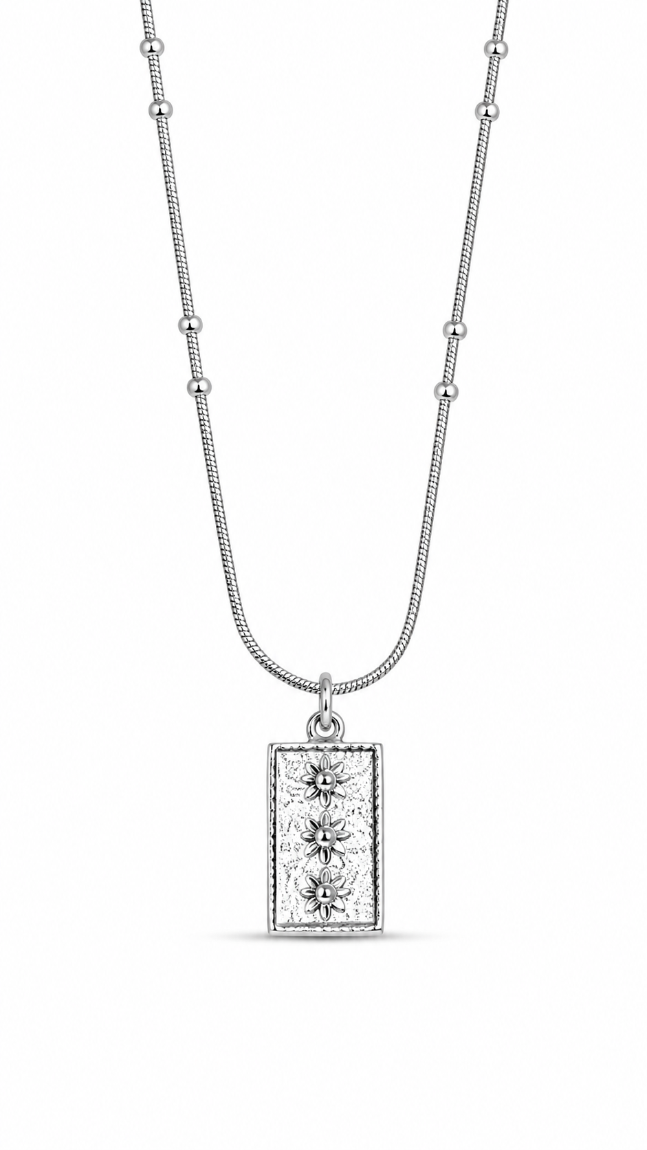 CADENA DESTELLO ESTRELLA  PLATEADO
