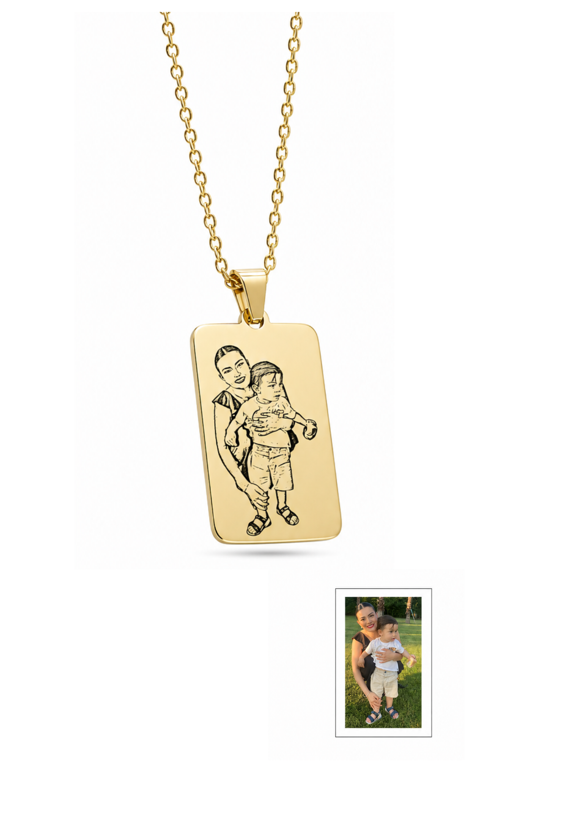 COLLAR RECTANGULAR PERSONALIZADO