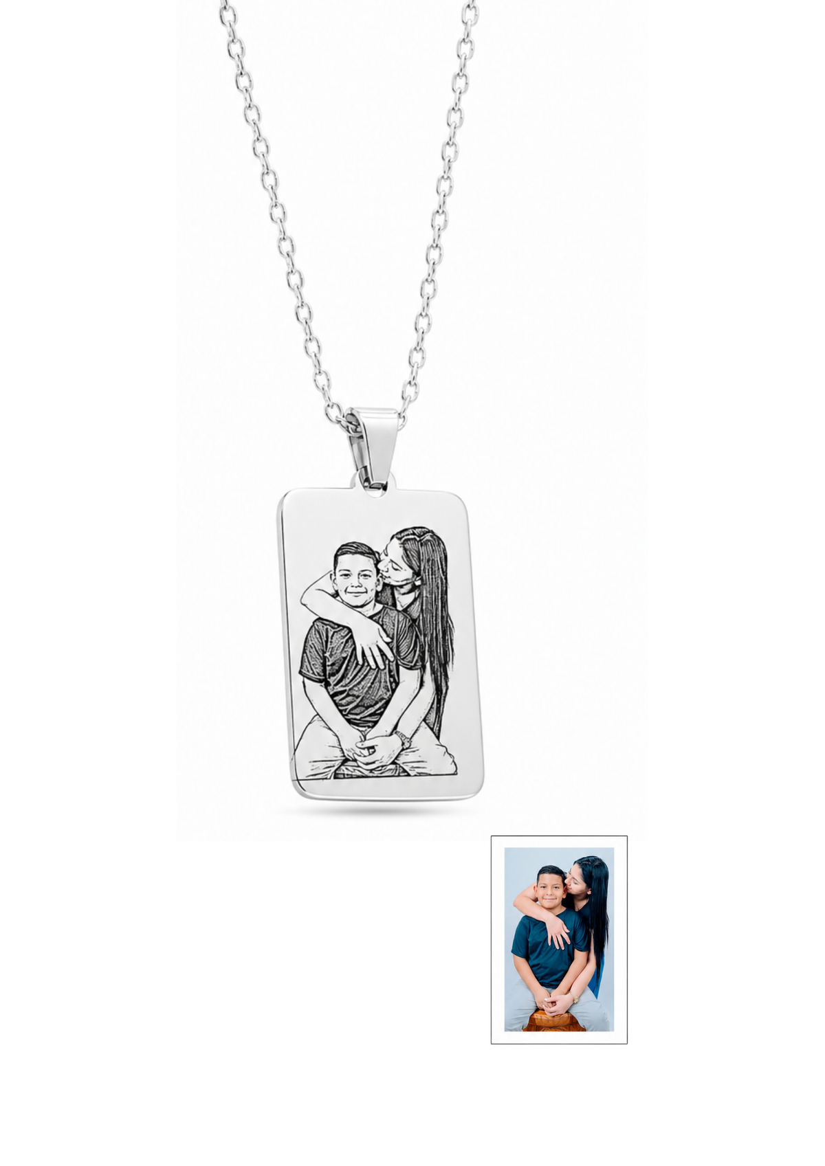 COLLAR RECTANGULAR PERSONALIZADO