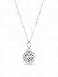 CADENA CORAZÓN DETENTE PLATA 925