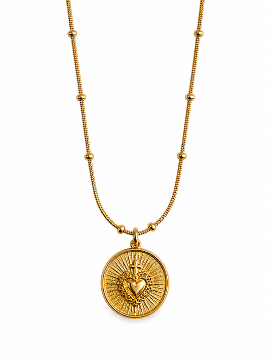 CADENA CORAZÓN II DORADO