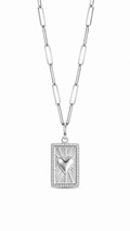 CADENA CORAZÓN PLATEADO III
