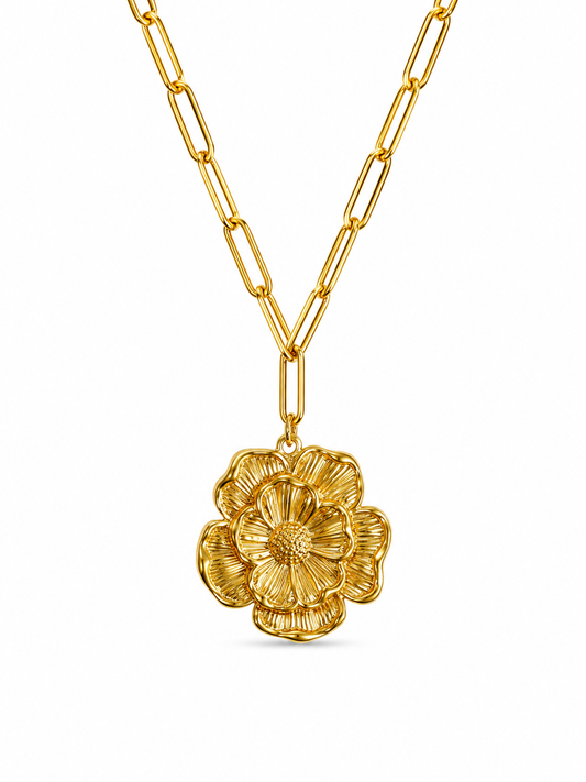 CADENA FLOR DORADO II
